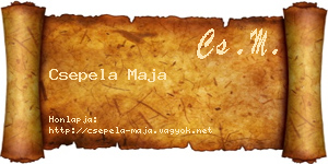 Csepela Maja névjegykártya